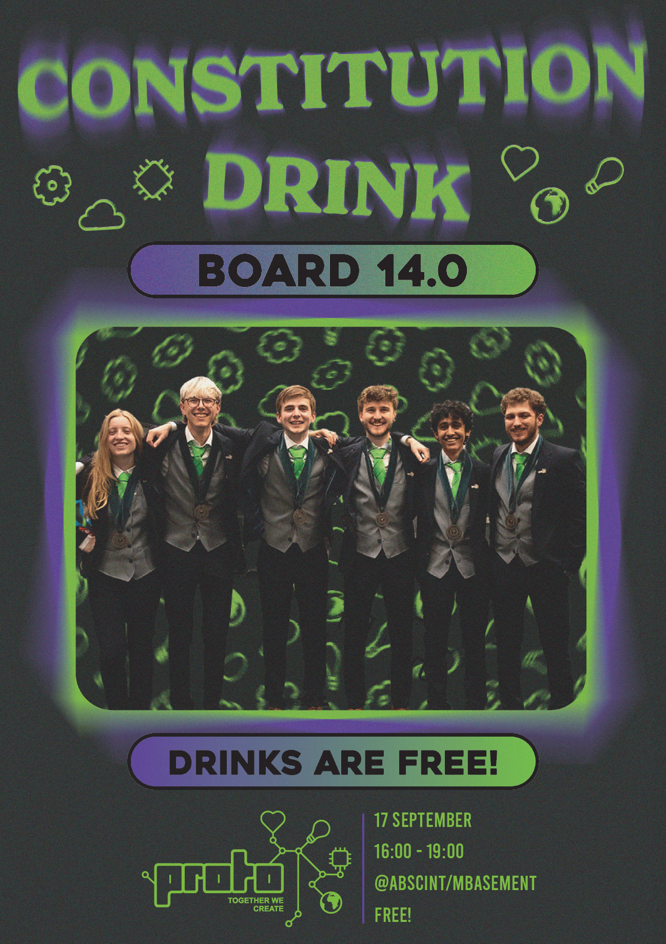 poster for the constitution drink of the board after me